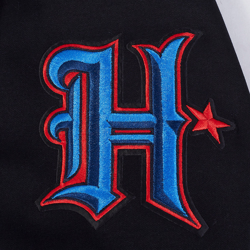 NFL HOUSTON TEXANS CLASSIC CHENILLE CHANDAIL À CAPUCHON EN MAILLE DOUBLE À GLISSIÈRE POUR HOMME (NOIR)