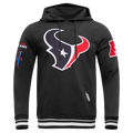 NFL HOUSTON TEXANS MASH UP CHANDAIL À CAPUCHON EN MOLLETON CÔTELÉ CLASSIQUE POUR HOMME (NOIR)
