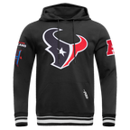 NFL HOUSTON TEXANS MASH UP CHANDAIL À CAPUCHON EN MOLLETON CÔTELÉ CLASSIQUE POUR HOMME (NOIR)