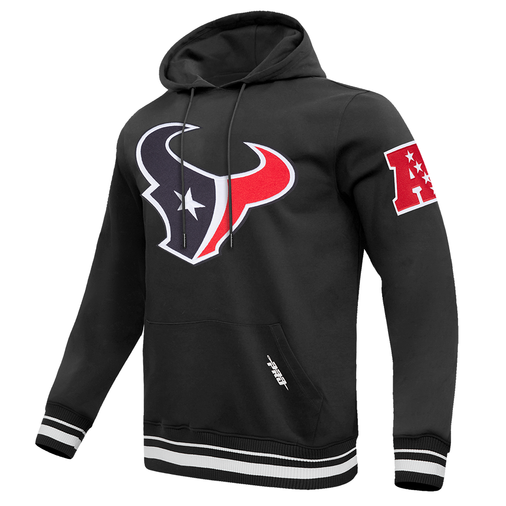NFL HOUSTON TEXANS MASH UP CHANDAIL À CAPUCHON EN MOLLETON CÔTELÉ CLASSIQUE POUR HOMME (NOIR)