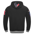 NFL HOUSTON TEXANS MASH UP CHANDAIL À CAPUCHON EN MOLLETON CÔTELÉ CLASSIQUE POUR HOMME (NOIR)
