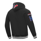 NFL HOUSTON TEXANS MASH UP CHANDAIL À CAPUCHON EN MOLLETON CÔTELÉ CLASSIQUE POUR HOMME (NOIR)
