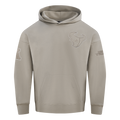 NFL HOUSTON TEXANS NEUTRAL MEN'S DROP SHOULDER FLEECE PULLOVER HOODIE (TAUPE)