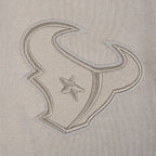 NFL HOUSTON TEXANS NEUTRAL MEN'S DROP SHOULDER FLEECE PULLOVER HOODIE (TAUPE)