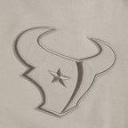 NFL HOUSTON TEXANS NEUTRAL MEN'S DROP SHOULDER FLC CREWNECK (TAUPE)