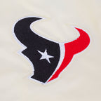 NFL HOUSTON TEXANS RETRO CLASSICS BLOUSON EN SATIN POUR HOMME (COQUILLE D'ŒUF/NOIR)