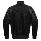 NFL HOUSTON TEXANS TRIPLE BLACK MEN'S SATIN JACKET (BLACK MEN'S)