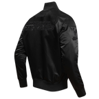 NFL HOUSTON TEXANS TRIPLE BLACK MEN'S SATIN JACKET (BLACK MEN'S)
