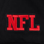 NFL HOUSTON TEXANS BLOUSON PRO GAME DAY EN MAILLE DOUBLE POUR HOMME (NOIR/ARGENT/BLANC)