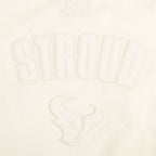 NFL HOUSTON TEXANS CJ STROUD #7 NEUTRAL T-SHIRT EN JERSEY SIMPLE À COUPE CARRÉE POUR FEMME (COQUILLE D'ŒUF)