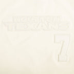 NFL HOUSTON TEXANS CJ STROUD #7 NEUTRAL T-SHIRT EN JERSEY SIMPLE À COUPE CARRÉE POUR FEMME (COQUILLE D'ŒUF)