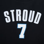 NFL HOUSTON TEXANS CJ STROUD #7 CLASSIC PNN WOMEN'S SJ BOXY TEE (BLACK)