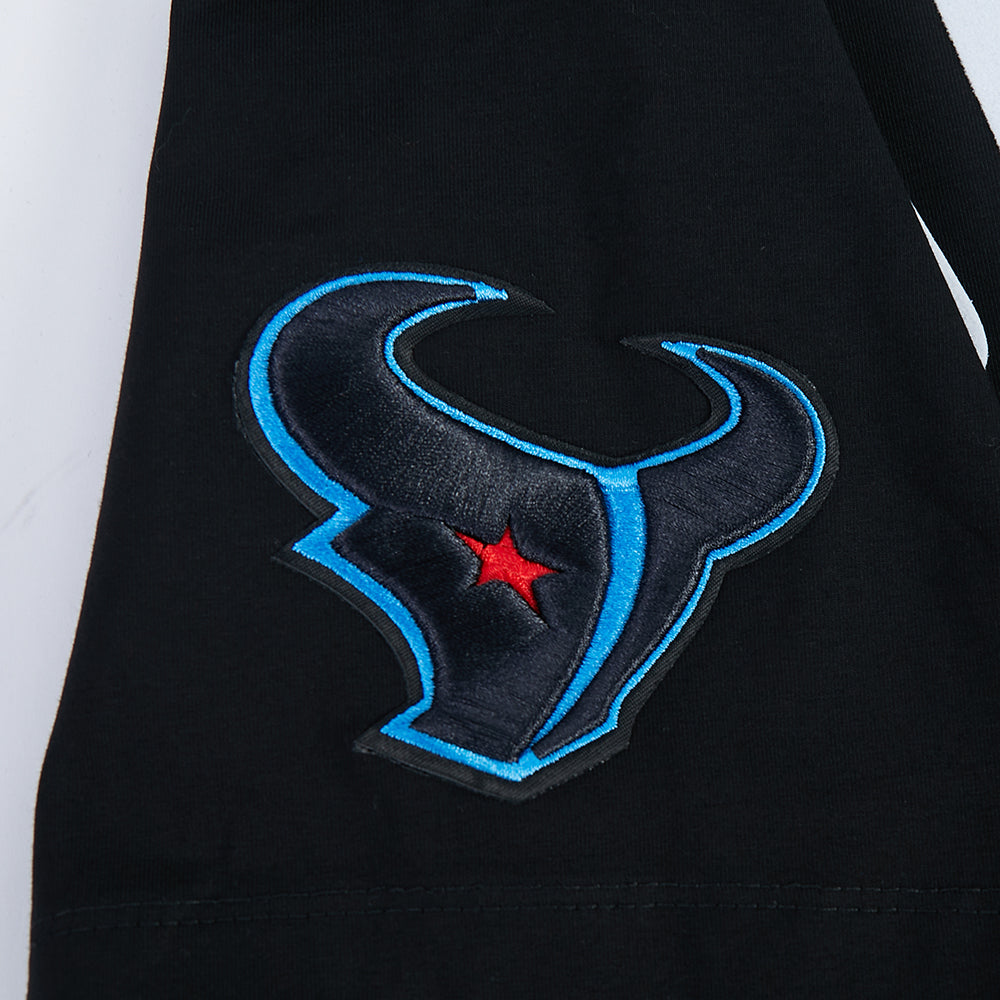 NFL HOUSTON TEXANS CJ STROUD #7 CLASSIC PNN WOMEN'S SJ BOXY TEE (BLACK)