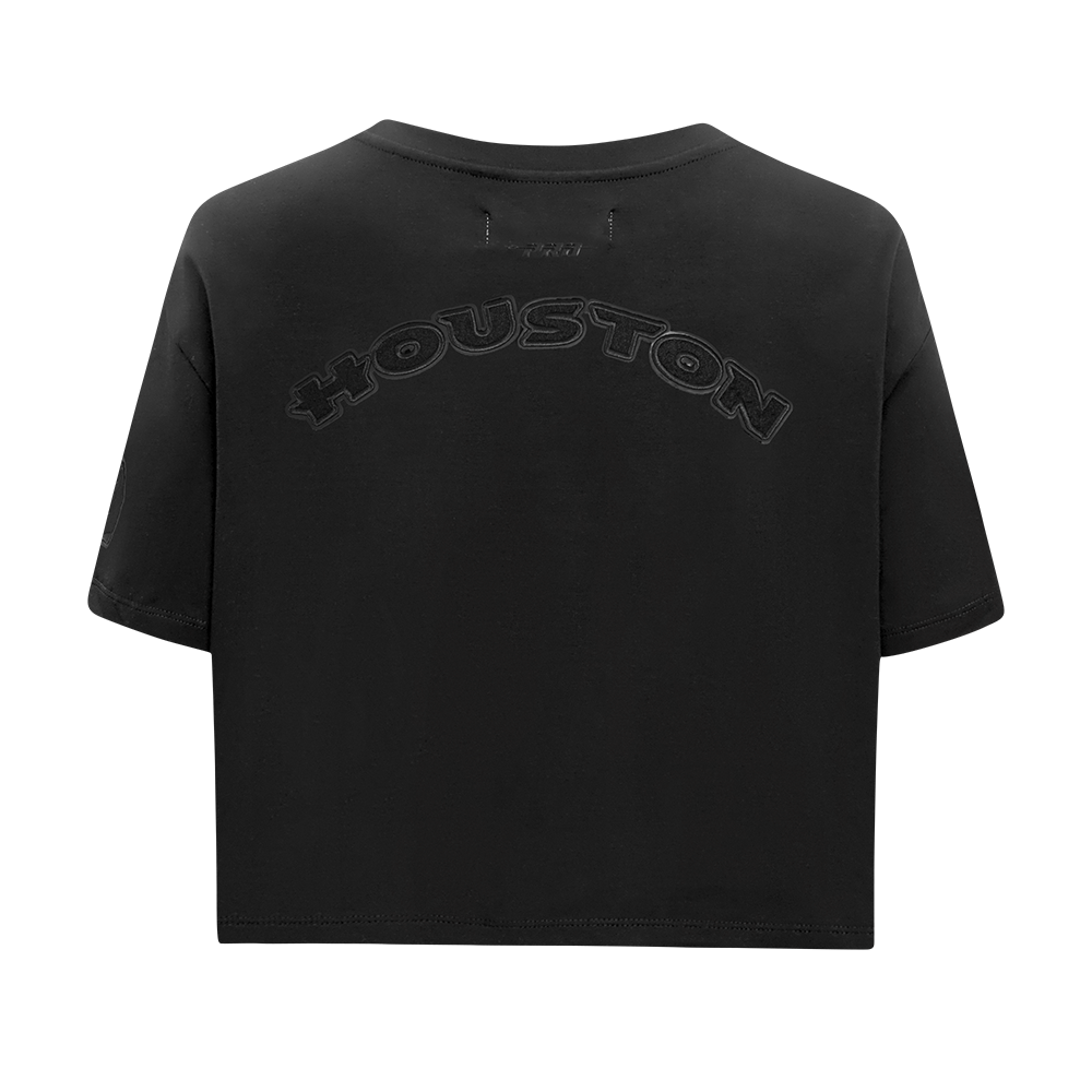 NFL HOUSTON TEXANS TRIPLE BLACK SINGLE JERSEY BOXY TEE (TRIPLE BLACK)