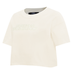 NFL HOUSTON TEXANS NEUTRAL T-SHIRT À COUPE CARRÉE POUR FEMME (COQUILLE D'ŒUF)