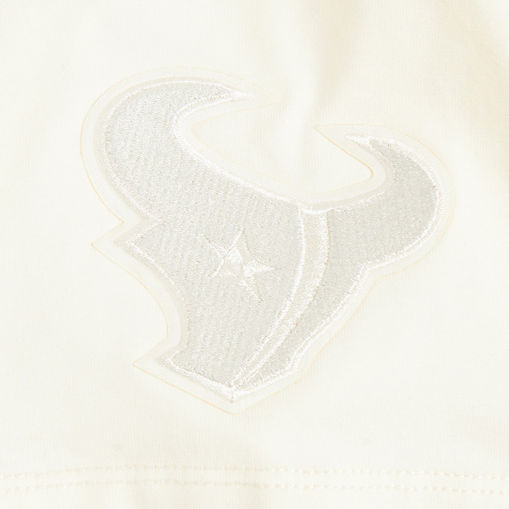 NFL HOUSTON TEXANS NEUTRAL T-SHIRT À COUPE CARRÉE POUR FEMME (COQUILLE D'ŒUF)