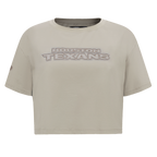 NFL HOUSTON TEXANS NEUTRAL T-SHIRT EN JERSEY SIMPLE À COUPE CARRÉE POUR FEMME (TAUPE)