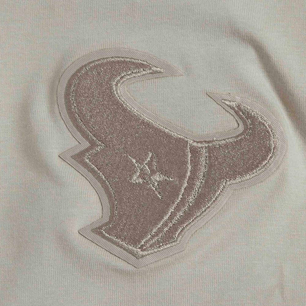 NFL HOUSTON TEXANS NEUTRAL T-SHIRT EN JERSEY SIMPLE À COUPE CARRÉE POUR FEMME (TAUPE)