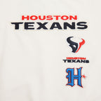 NFL HOUSTON TEXANS RETRO CLASSIC CHANDAIL À COL ROND EN MOLLETON POUR FEMME (COQUILLE D'ŒUF/NOIR)
