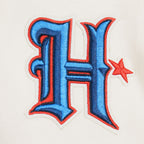 NFL HOUSTON TEXANS RETRO CLASSIC CHANDAIL À COL ROND EN MOLLETON POUR FEMME (COQUILLE D'ŒUF/NOIR)