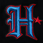 NFL HOUSTON TEXANS MASH UP CHANDAIL À CAPUCHON COURT EN MOLLETON CÔTELÉ POUR FEMME (NOIR)