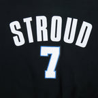 NFL HOUSTON TEXANS CJ STROUD #7 CLASSIC PNN WOMEN'S FLC CREWNECK (BLACK)