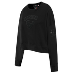 NFL HOUSTON TEXANS TRIPLE BLACK CHANDAIL À COL ROND EN MOLLETON POUR FEMME (TRIPLE NOIR FEMME)