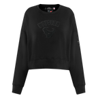 NFL HOUSTON TEXANS TRIPLE BLACK CHANDAIL À COL ROND EN MOLLETON POUR FEMME (TRIPLE NOIR FEMME)