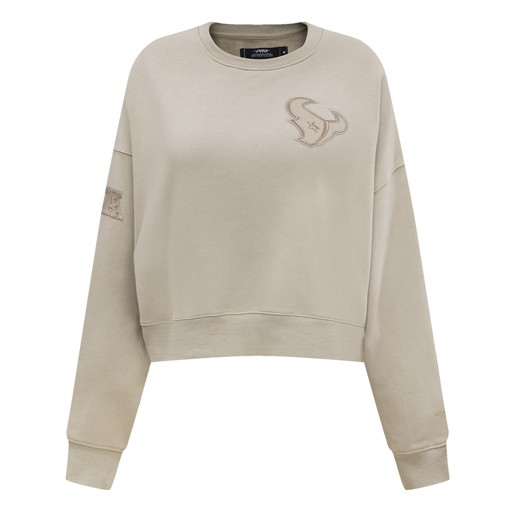 NFL HOUSTON TEXANS NEUTRAL CHANDAIL À COL ROND POUR FEMME (TAUPE)