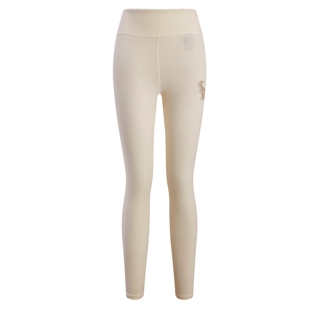 NFL HOUSTON TEXANS NEUTRAL WOMEN'S JERSEY LEGGING (EGGSHELL)
