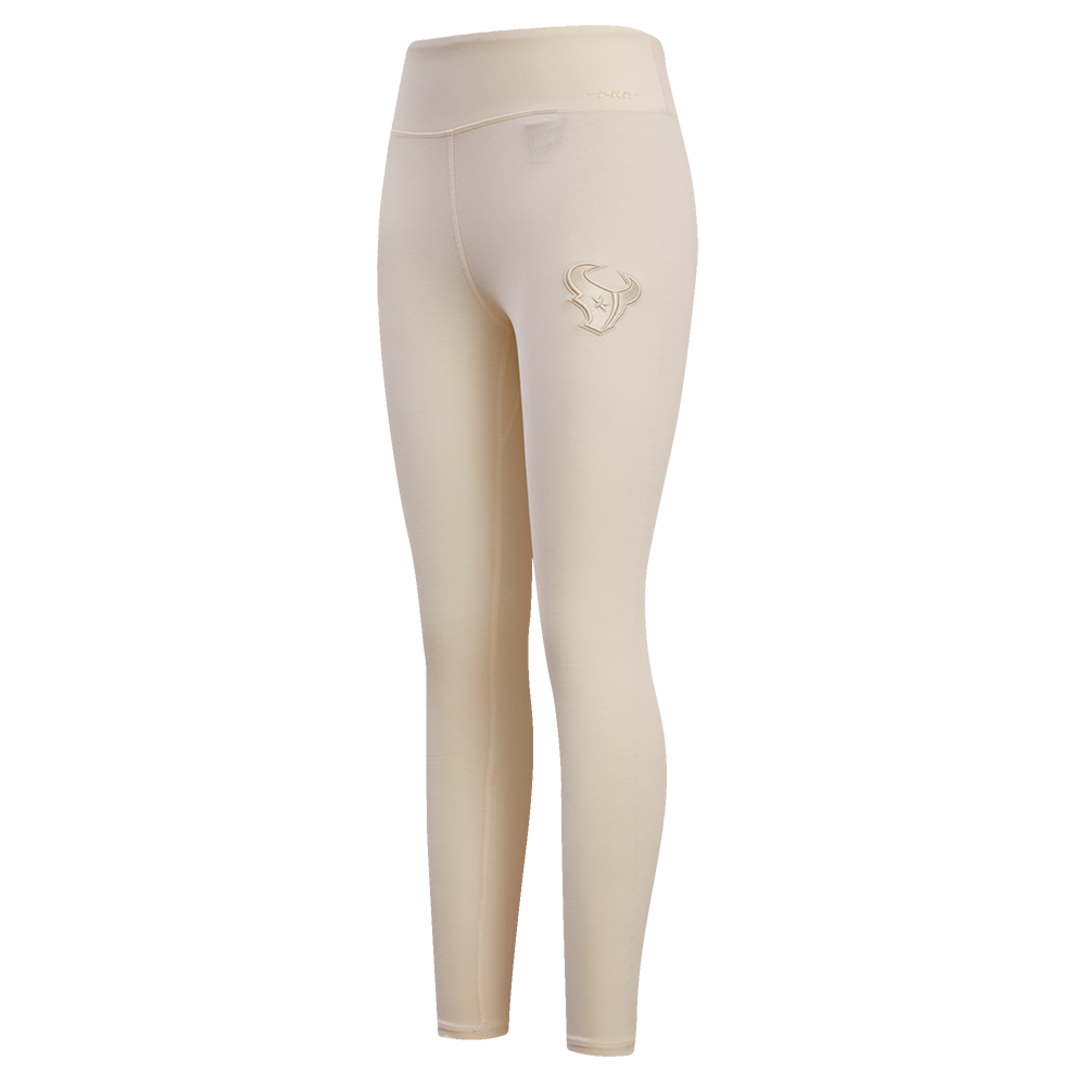 NFL HOUSTON TEXANS NEUTRAL WOMEN'S JERSEY LEGGING (EGGSHELL)