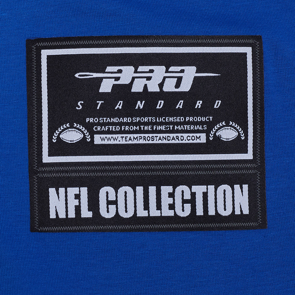 NFL INDIANAPOLIS COLTS CLASSIC MESH T-SHIRT EN JERSEY SIMPLE À RAYURES POUR HOMME (BLEU ROYAL)