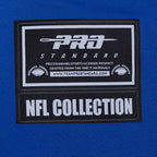 NFL INDIANAPOLIS COLTS CLASSIC MESH T-SHIRT EN JERSEY SIMPLE À RAYURES POUR HOMME (BLEU ROYAL)