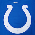 NFL INDIANAPOLIS COLTS CLASSIC MESH T-SHIRT EN JERSEY SIMPLE À RAYURES POUR HOMME (BLEU ROYAL)