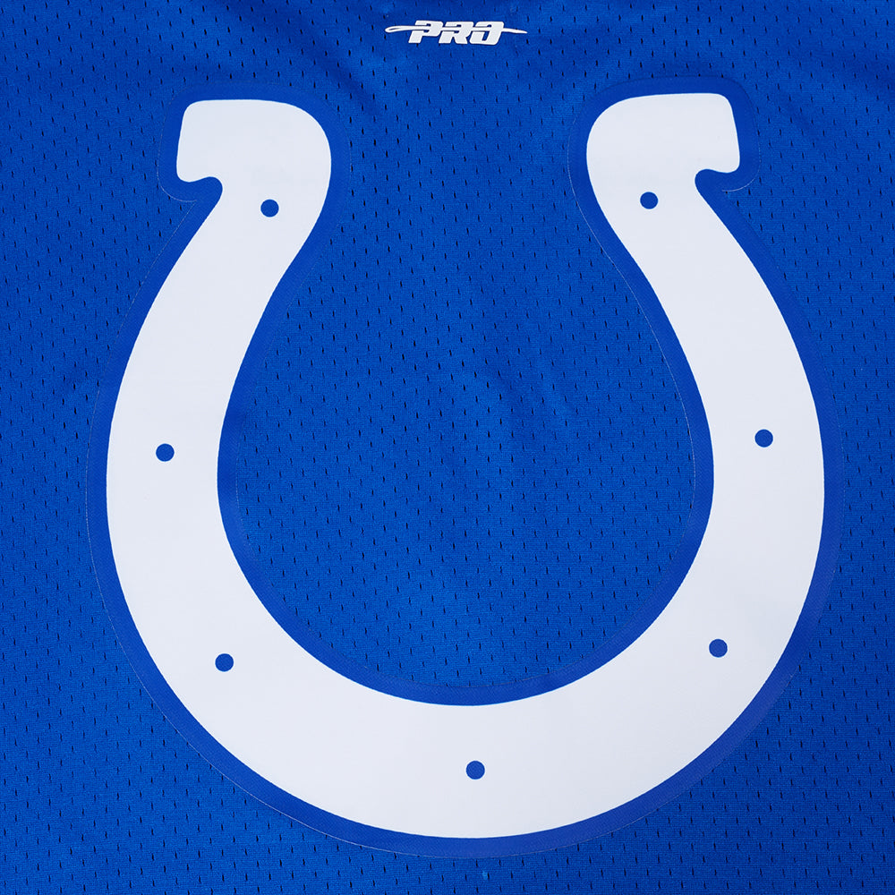 NFL INDIANAPOLIS COLTS CLASSIC MEN'S MESH BUTTON DOWN JERSEY (ROYAL BLUE)