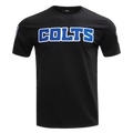 NFL INDIANAPOLIS COLTS CLASSIC CHENILLE T-SHIRT EN JERSEY SIMPLE (NOIR)