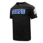 NFL INDIANAPOLIS COLTS CLASSIC CHENILLE T-SHIRT EN JERSEY SIMPLE (NOIR)