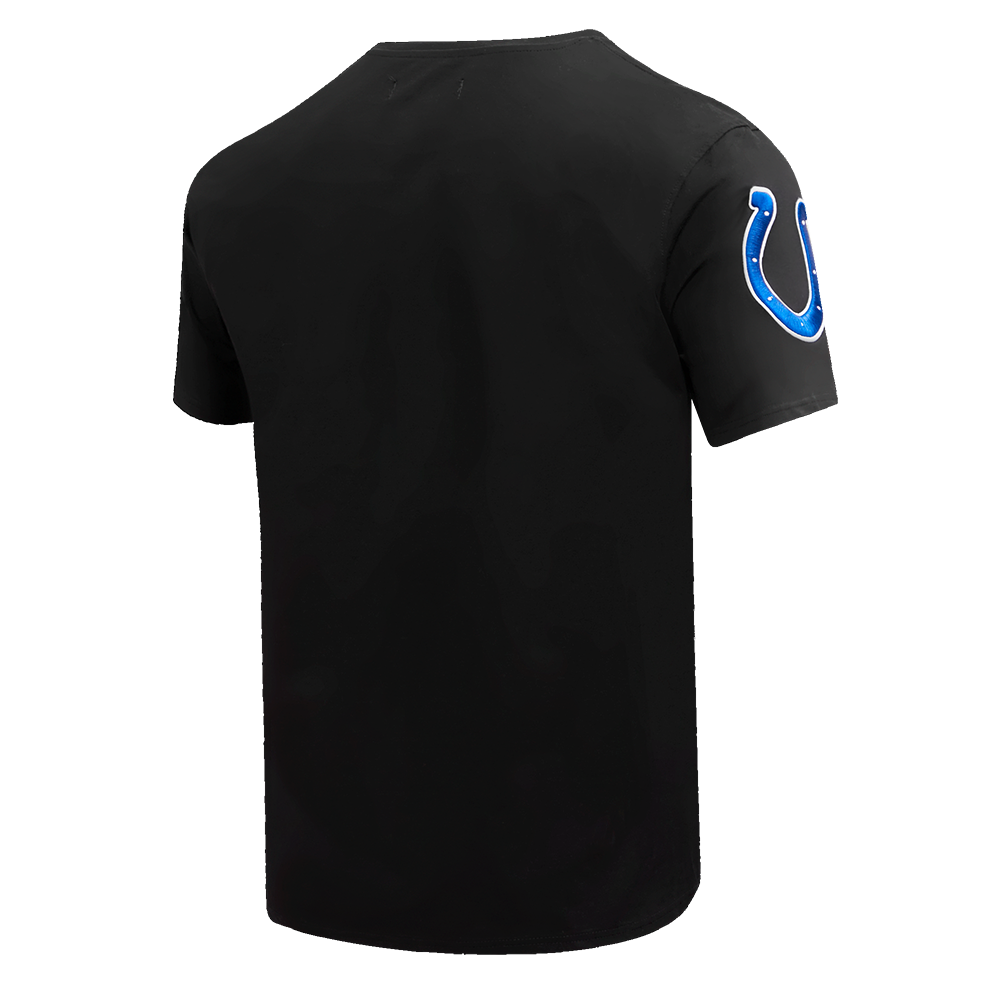 NFL INDIANAPOLIS COLTS CLASSIC CHENILLE T-SHIRT EN JERSEY SIMPLE (NOIR)