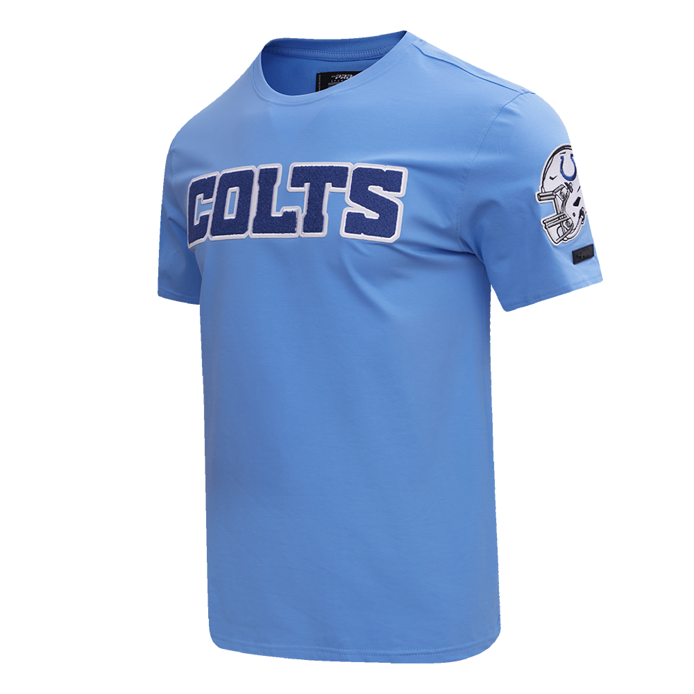 NFL INDIANAPOLIS COLTS CLASSIC CHENILLE SINGLE JERSEY TEE (UNIVERSITY BLUE)