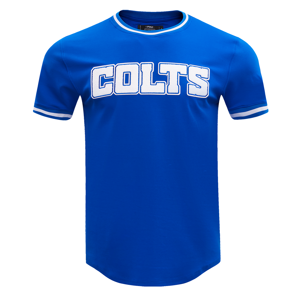 NFL INDIANAPOLIS COLTS CLASSIC CHENILLE T-SHIRT (BLEU ROYAL)