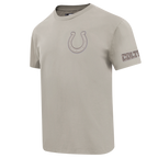 NFL INDIANAPOLIS COLTS NEUTRAL T-SHIRT EN JERSEY DE COTON À ÉPAULES TOMBANTES POUR HOMME (TAUPE)