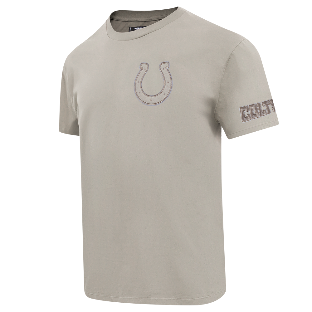 NFL INDIANAPOLIS COLTS NEUTRAL T-SHIRT EN JERSEY DE COTON À ÉPAULES TOMBANTES POUR HOMME (TAUPE)