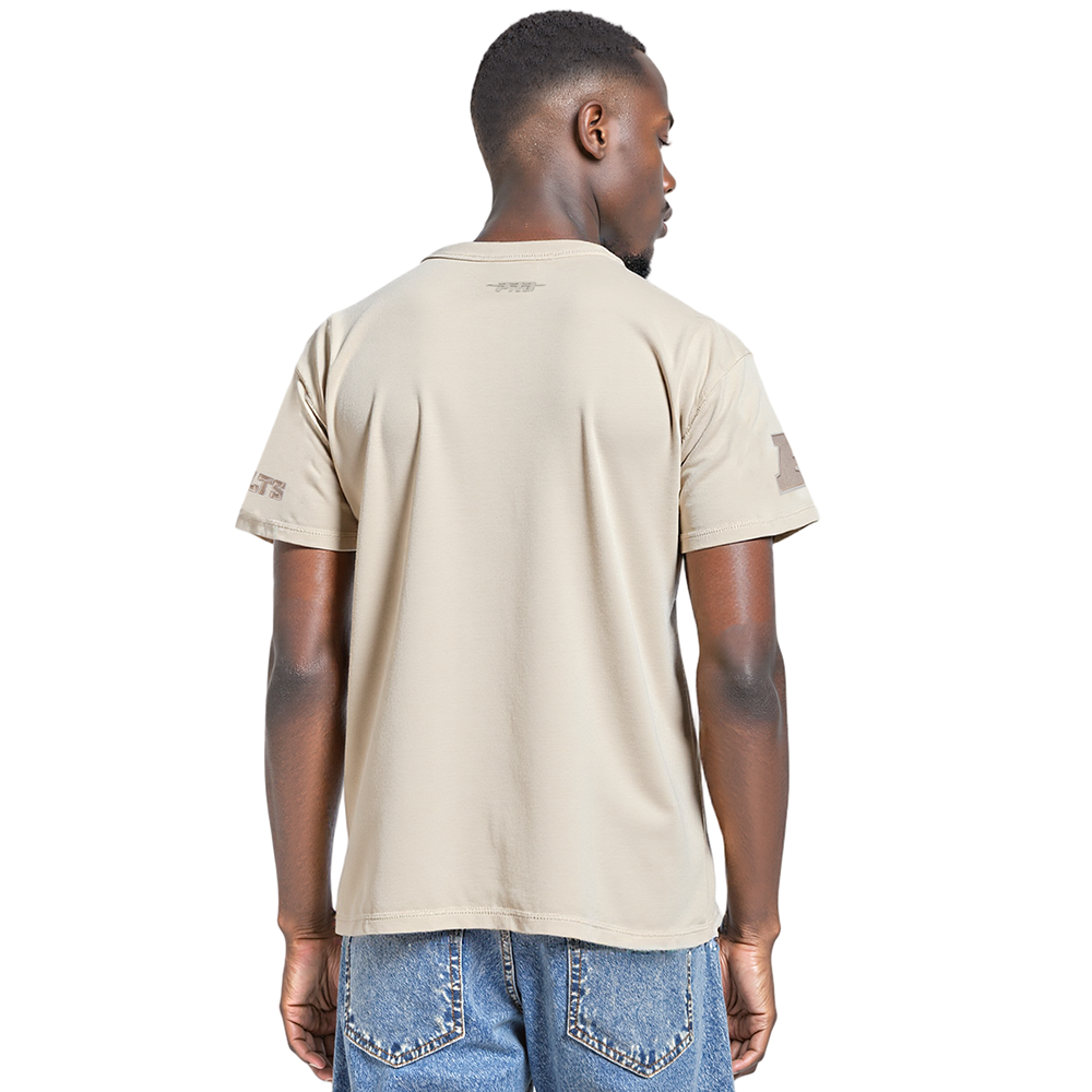 NFL INDIANAPOLIS COLTS NEUTRAL T-SHIRT EN JERSEY DE COTON À ÉPAULES TOMBANTES POUR HOMME (TAUPE)