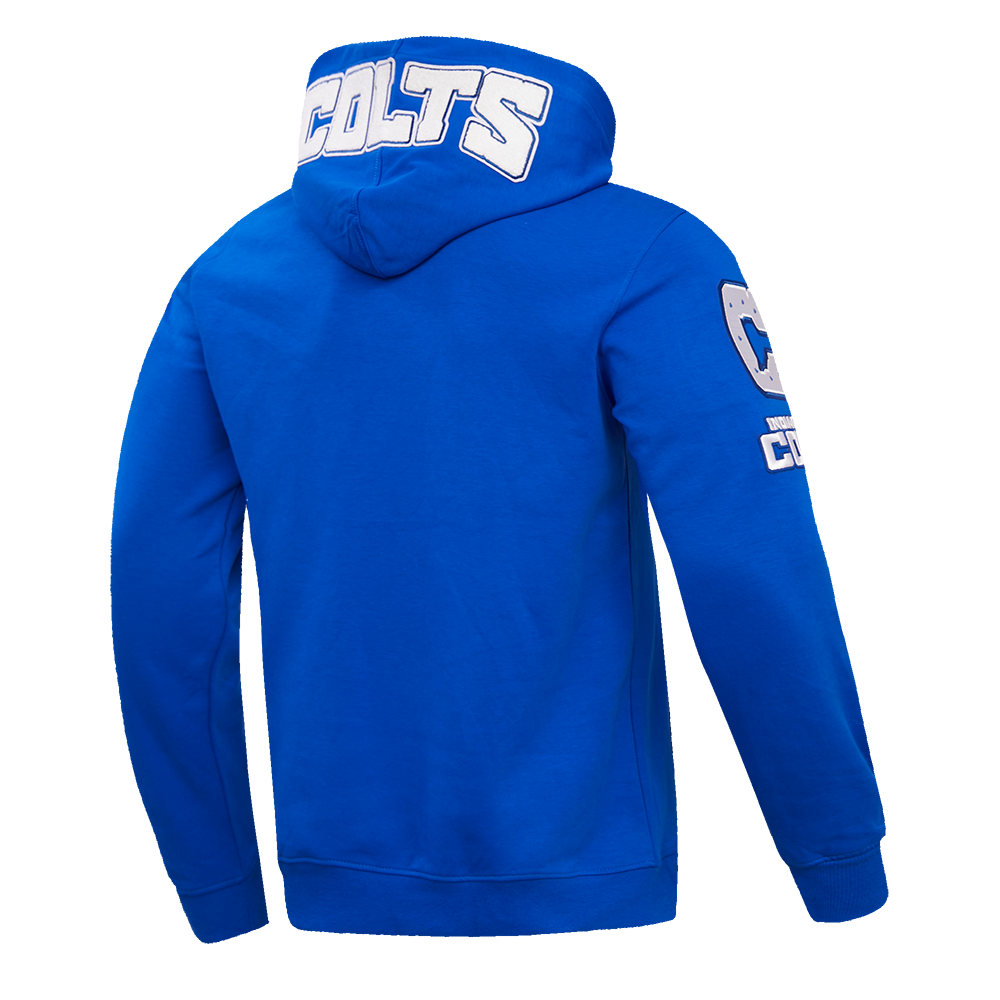 NFL INDIANAPOLIS COLTS CLASSIC CHENILLE PO HOODIE (ROYAL BLUE)