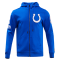NFL INDIANAPOLIS COLTS CLASSIC CHENILLE ZIP HOODIE (ROYAL BLUE)