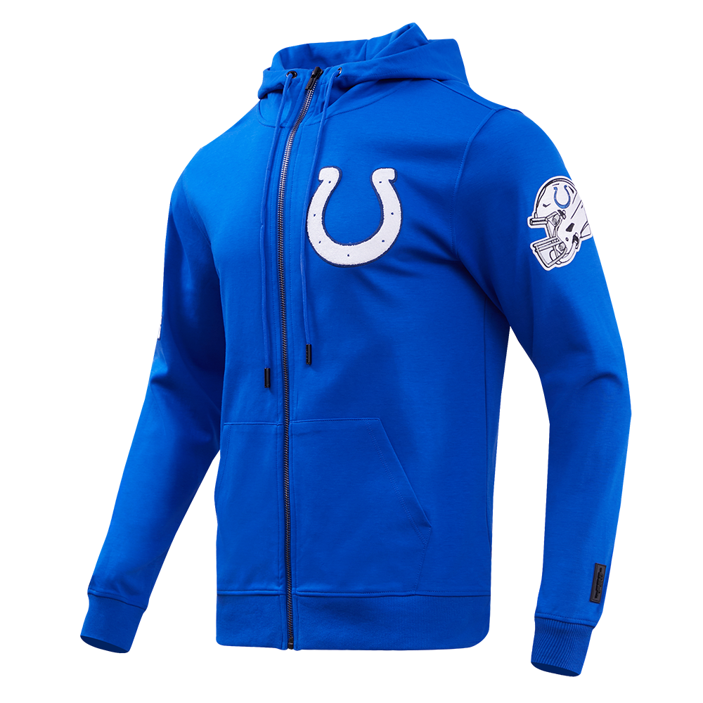 NFL INDIANAPOLIS COLTS CLASSIC CHENILLE ZIP HOODIE (ROYAL BLUE)