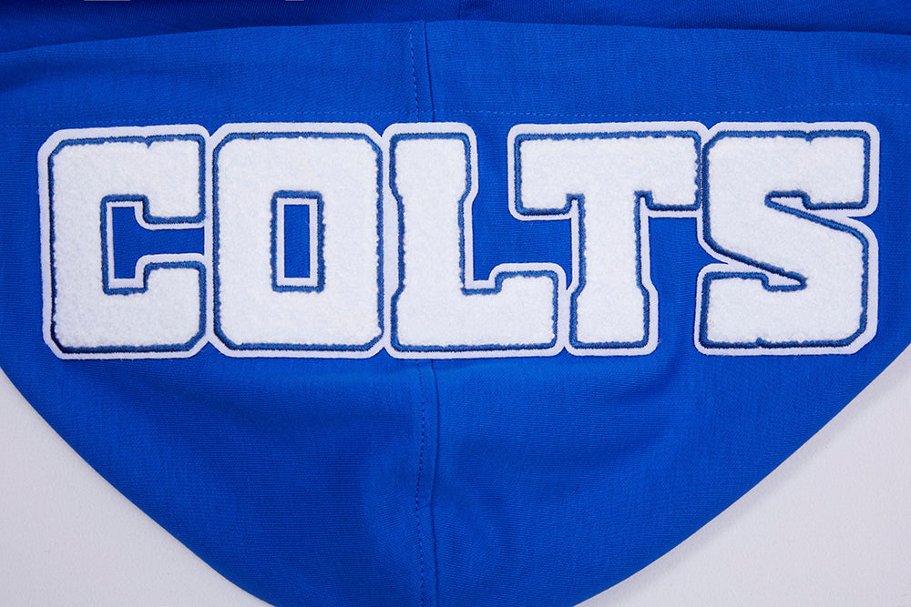 NFL INDIANAPOLIS COLTS CLASSIC CHENILLE ZIP HOODIE (ROYAL BLUE)
