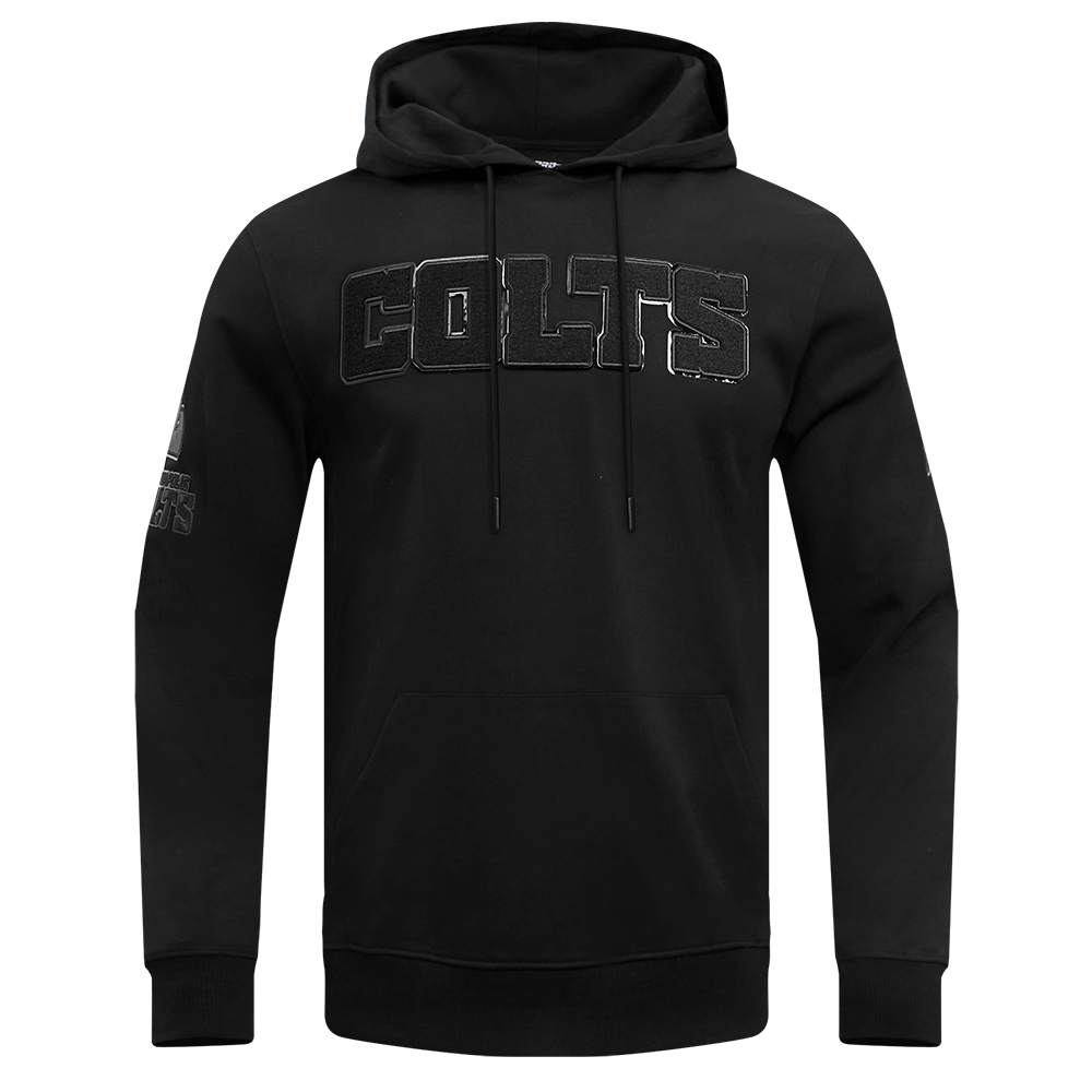 NFL INDIANAPOLIS COLTS TRIPLE BLACK PO HOODIE (TRIPLE BLACK)