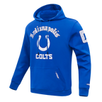 NFL INDIANAPOLIS COLTS OLD ENGLISH CHANDAIL À CAPUCHON EN MOLLETON POUR HOMME (BLEU ROYAL)