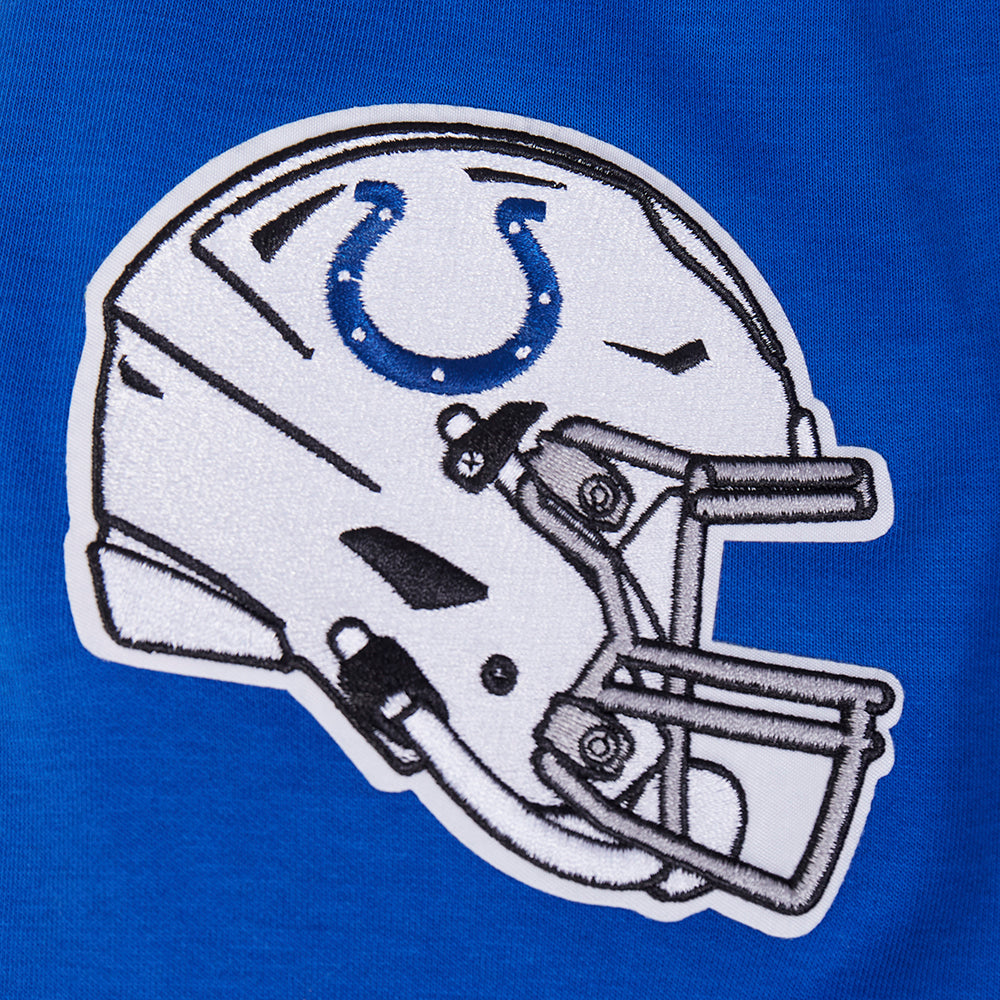 NFL INDIANAPOLIS COLTS OLD ENGLISH CHANDAIL À CAPUCHON EN MOLLETON POUR HOMME (BLEU ROYAL)